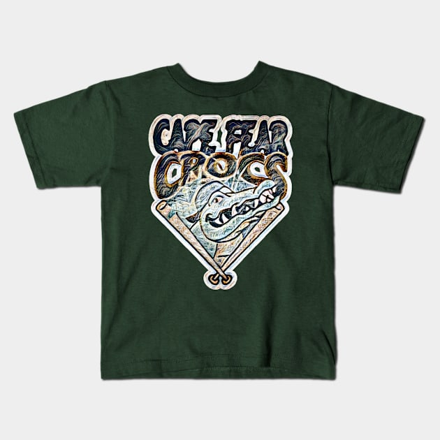 Cape Fear Crocs Baseball Kids T-Shirt by Kitta’s Shop